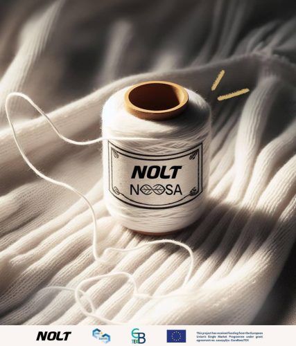 nolt-innovation-chaussettes-r-sock jaunas, 100 % videi draudzīgas aprites sporta zeķes, ko radījuši NOLT un NOOSA.